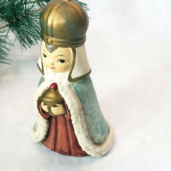 Vintage Wisemen Children's Nativity Manger Wiseman Standing Figurines 4 1/2" - Picture 4 of 8